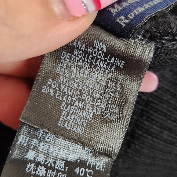 ERMENEGILDO ZEGNA 100% Wool Black Long Sleeve Full Zip Sweater Mens Size Medium - Picture 8 of 11